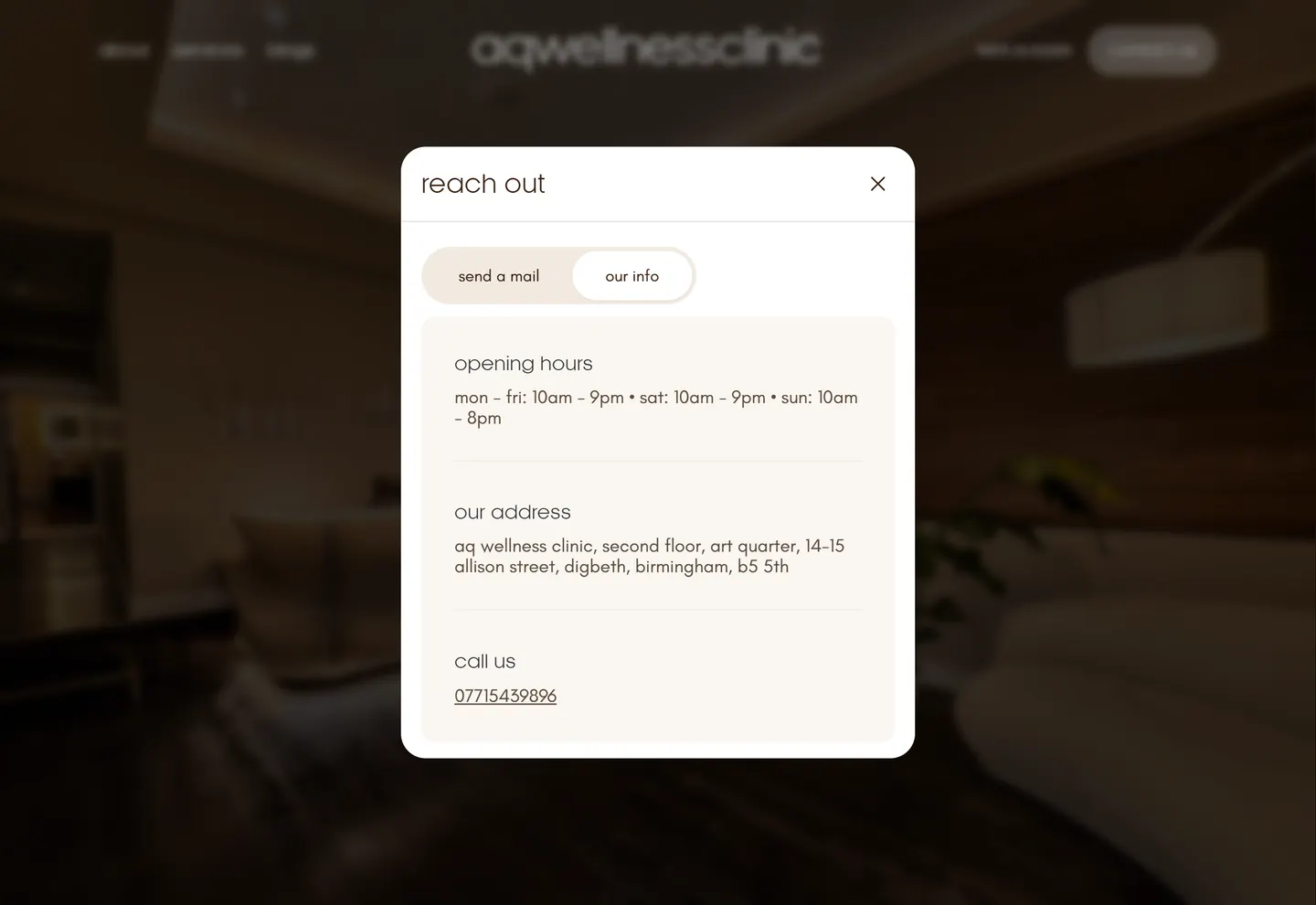 AQ Wellness Clinic footer