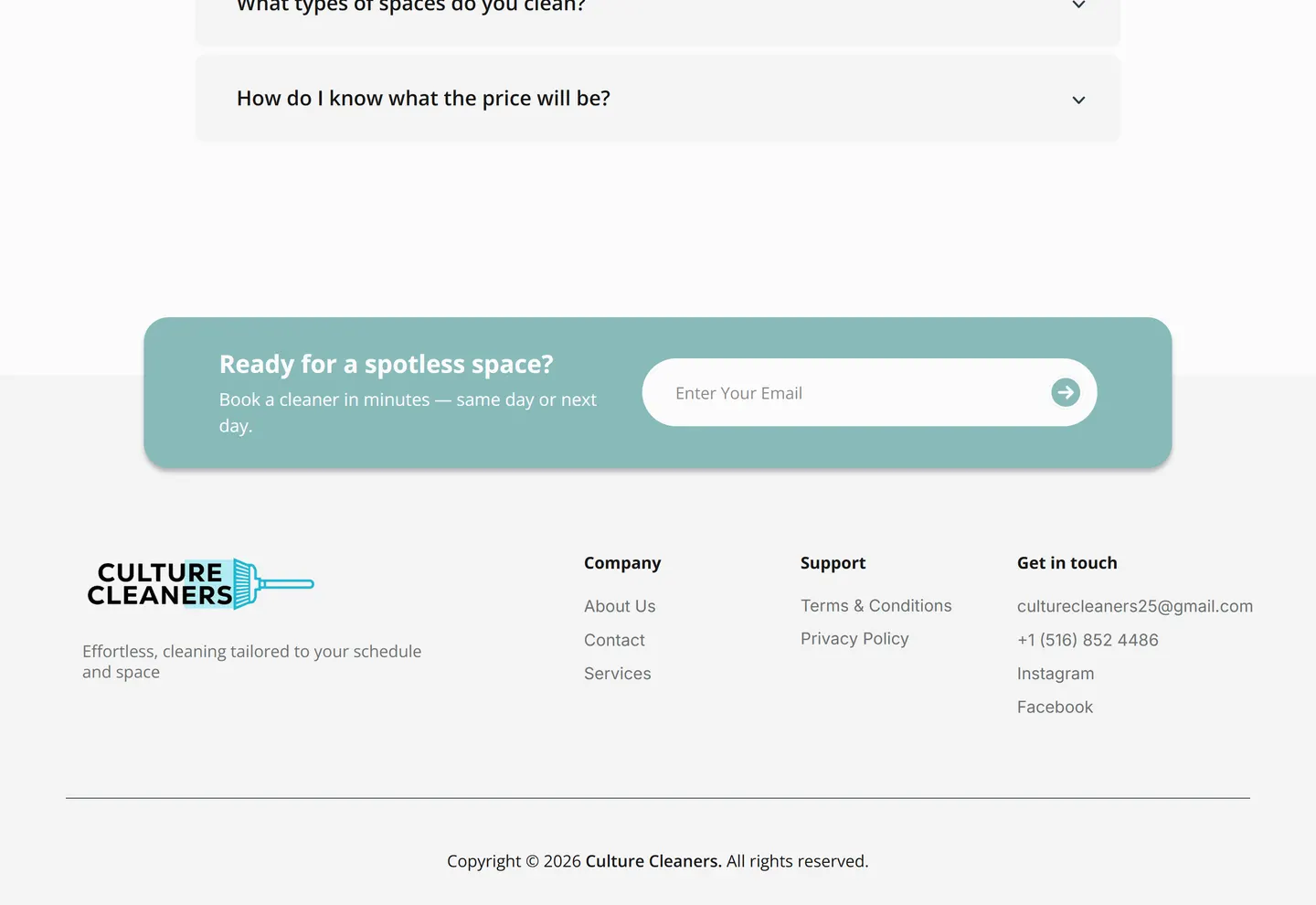 Culture Cleaners footer