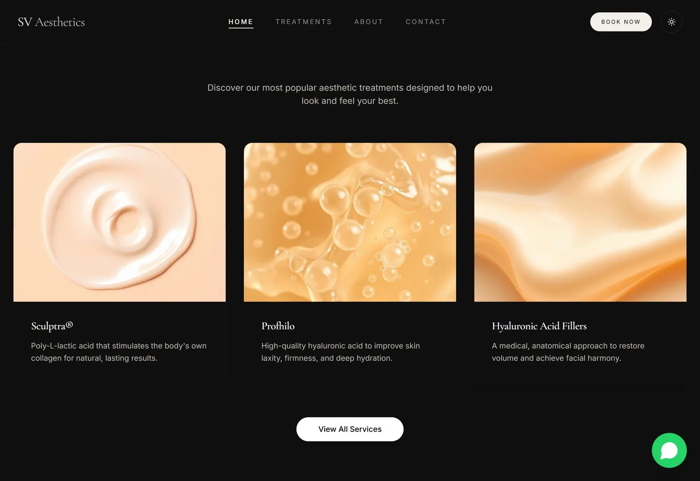 SV Aesthetics services