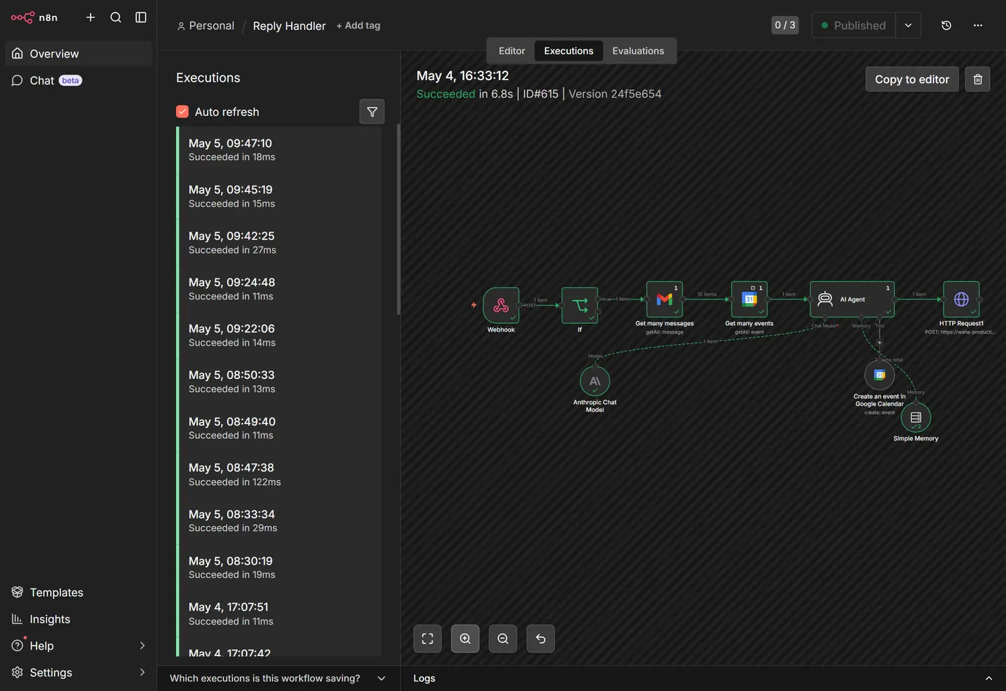 n8n workflow