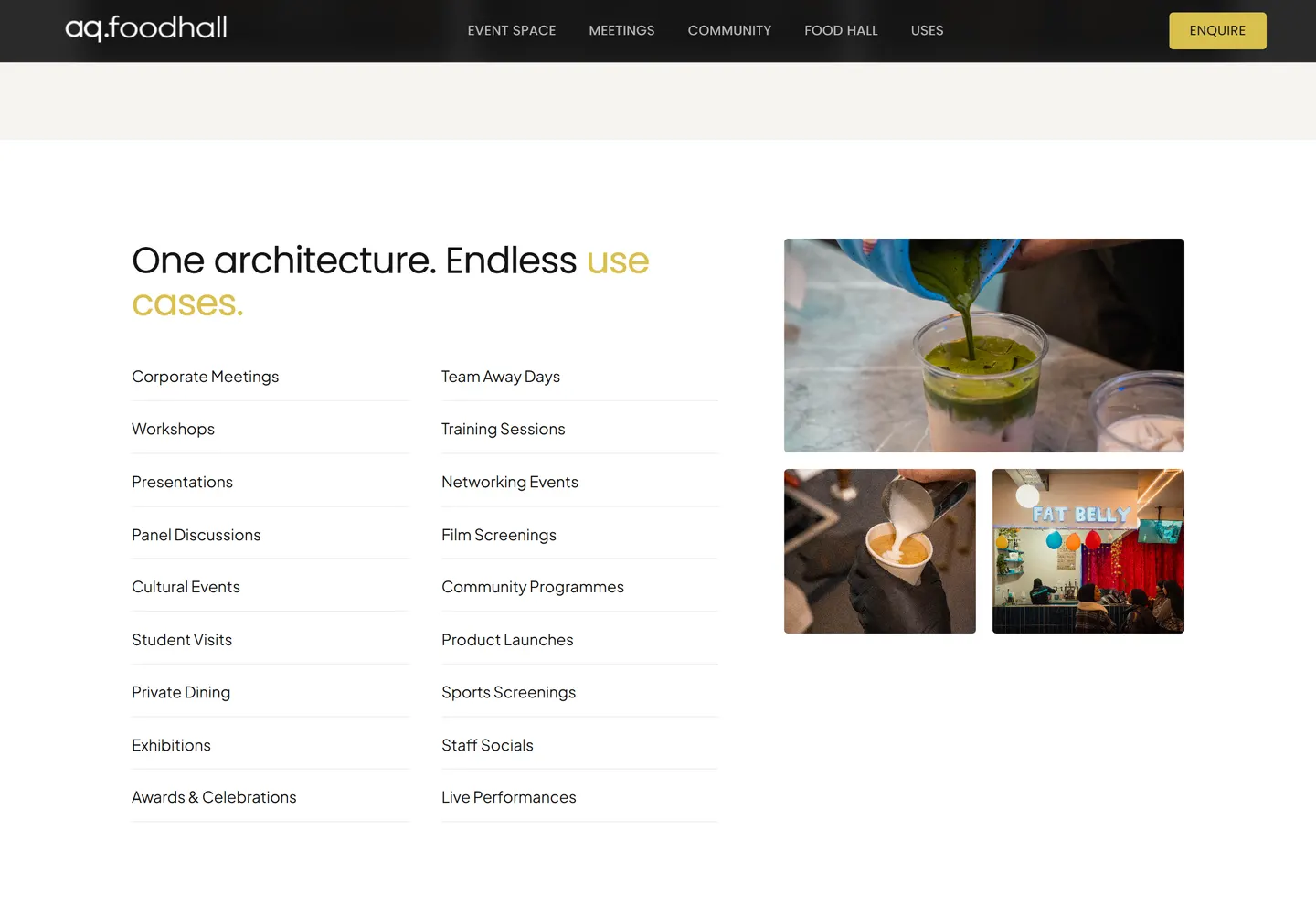 Event layouts