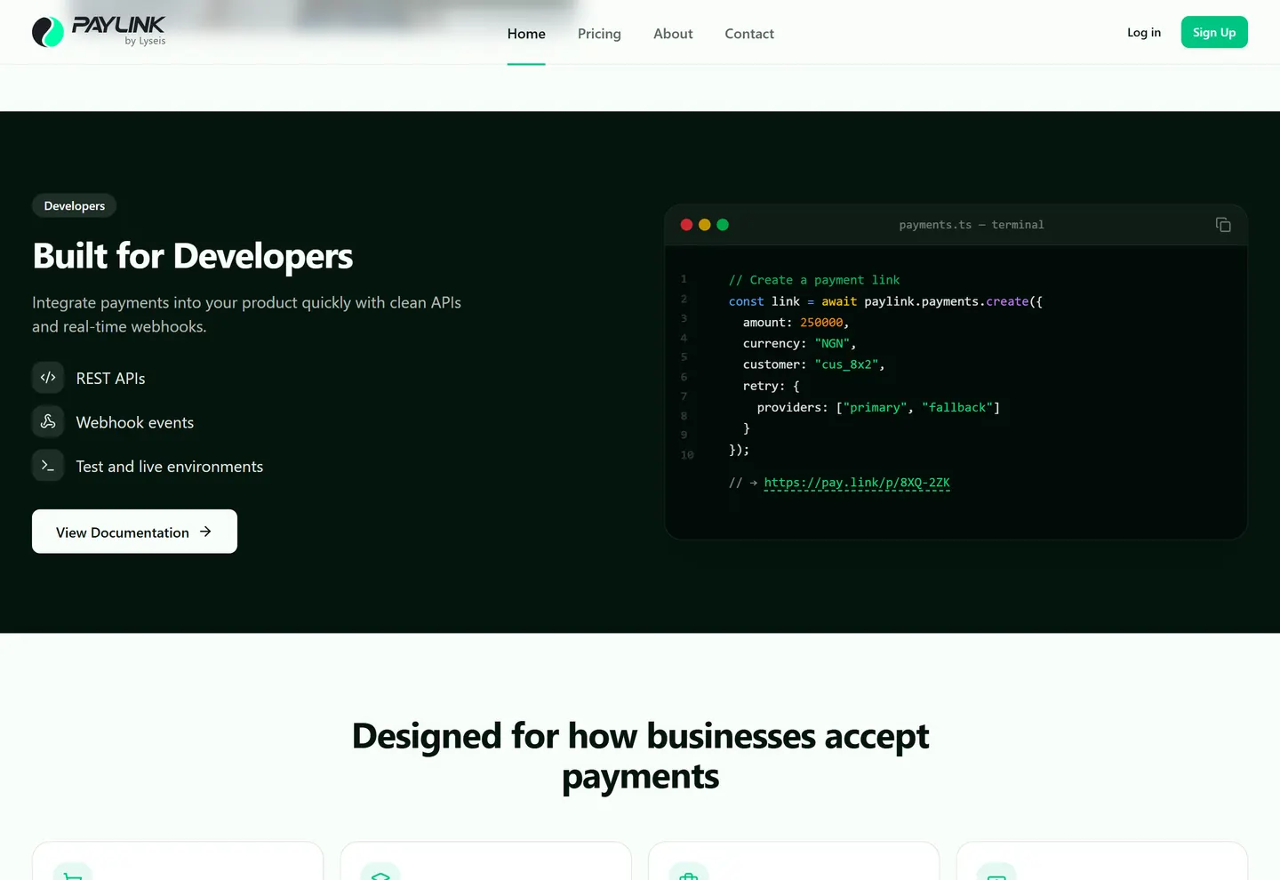 Paylink detail